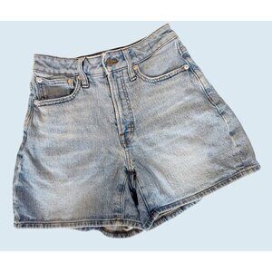 MADEWELL The Curvy Perfect Mid Length Jean Short Size 24